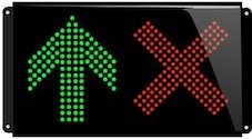 signalisation lumineuse croix fleche