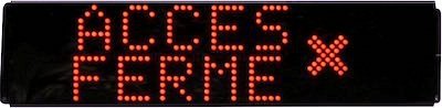 acces ferme croix lumineuse