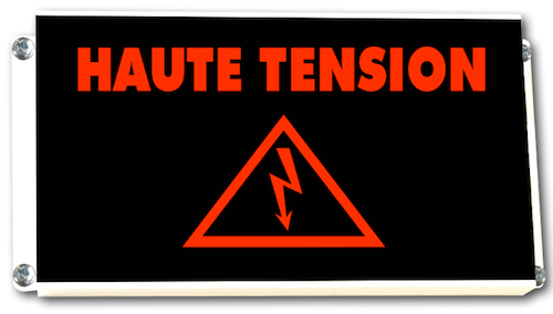 pictogramme lumineux HAUTE TENSION