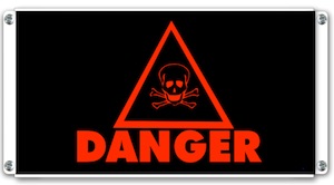 signalisation lumineuse Danger avec pictogramme danger de mort