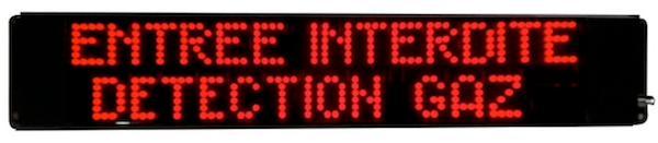 Signalisation lumineuse etanche Entree Interdite detection Gaz