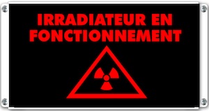 signalisation lumineuse irradiateur en fonctionnement