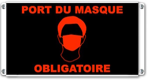 signalisation lumineuse port du masque obligatoire