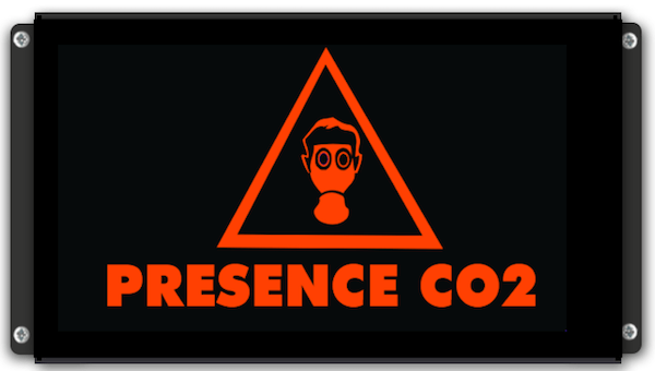 Signalisation lumineuse Présence CO2 avec pictogramme masque à gaz
