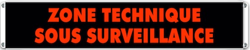 signalisation lumineuse zone technique sous surveillance