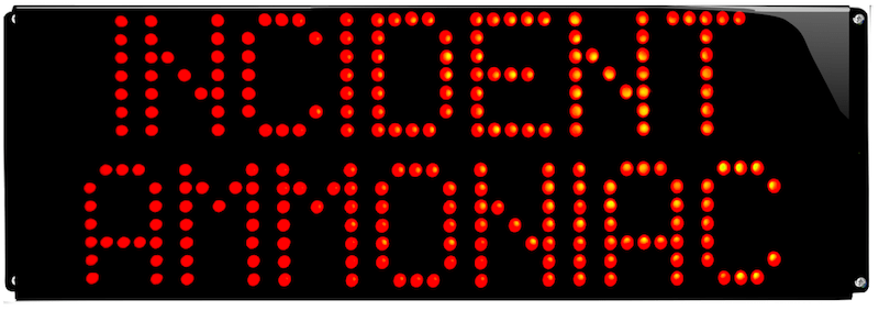 Signalisation lumineuse etanche Incident Ammoniac