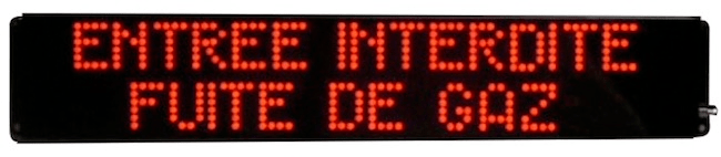 Signalisation lumineuse etanche entree interdite fuite de gaz