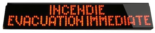 Signalisation lumineuse etanche incendie evacuation immediate