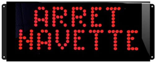 Signalisation lumineuse etanche Arrêt Navette